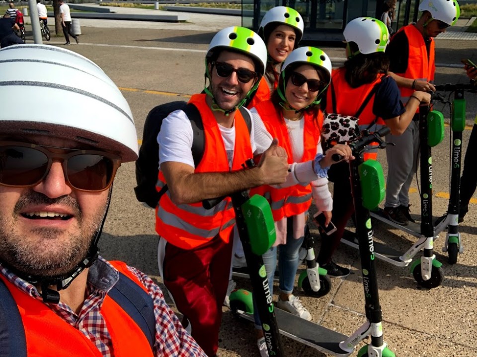 CITY College Lime-Riders across Thessaloniki seafront