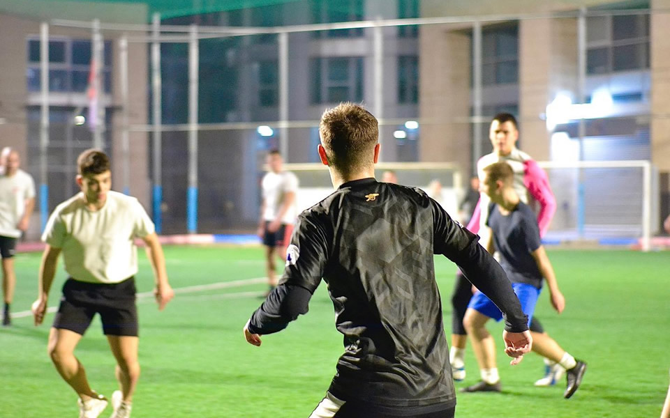 Football tournament at CITY College, University of York Europe Campus