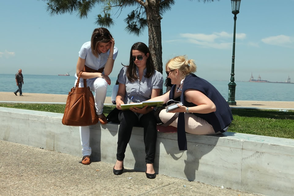 CITY College International Faculty students strolling around Thessaloniki