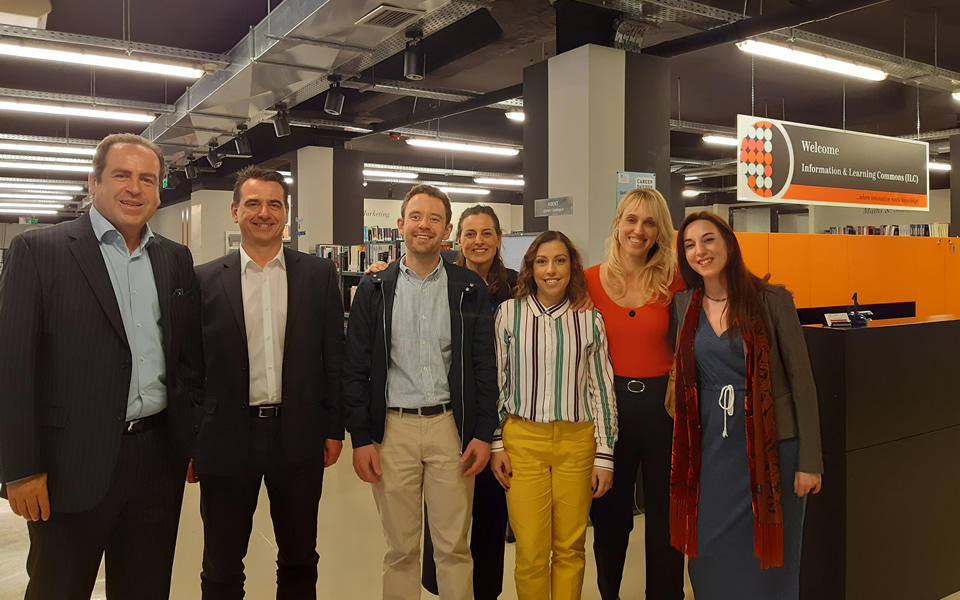 Delegates from the University of Sheffield Library and CICS visit CITY College 