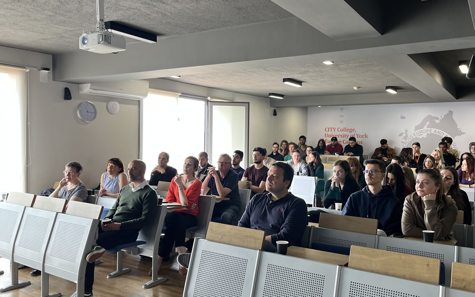 Students and academics from the University of York visit CITY College Europe Campus in Thessaloniki