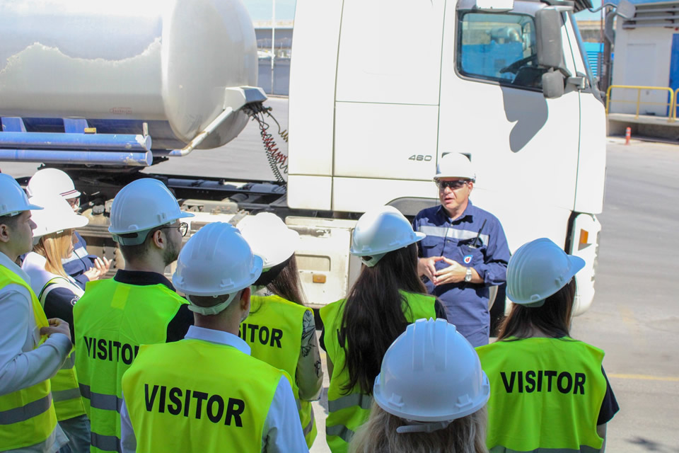 CITY College business students visit their ‘client-company’, Jetoil, in the context of the Practicum project